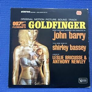 Goldfinger Soundtrack, James Bond, UAS 5117インチ LP Ultrasonically Cleaned 海外 即決