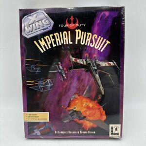 SEALED LucasArts Star Wars X-Wing Addon Imperial Pursuit Big Box PC 1993 New 海外 即決