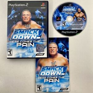 WWE Smackdown Here Comes the Pain PlayStation 2 2003 PS2 CIB Complete Tested 海外 即決