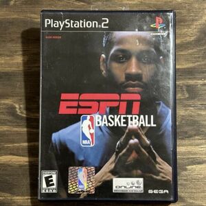 ESPN NBA Basketball PlayStation 2 COMPLETE CIB, Game, Manual Tested PS2 海外 即決