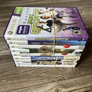 Xbox 360 Kinect Game Bundle 9 Games Untested 海外 即決
