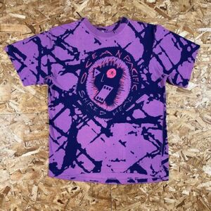 VTG 90s Ocean Pacific Purple & Blue Abstract Shred Head All Over Shirt Size L 海外 即決