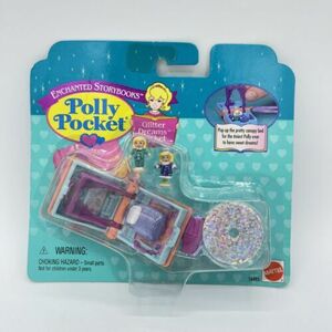 Vintage Polly Pocket Enchanted Storybooks Glitter Dreams Locket New Sealed 1996 海外 即決