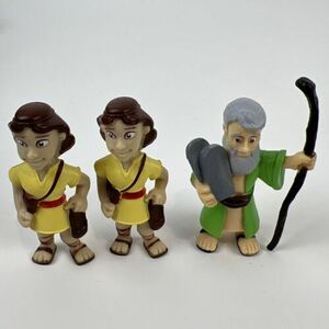 Bible Toys PVC Figure David & Moses LOT Real Stories Biblical Characters - EUC 海外 即決