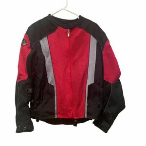 Joe Rocket Mesh Motorcycle Jacket Mens M Red Black 海外 即決