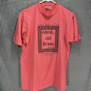 Vintage Made in USA Jehovah Exalt His Name T-shirt Men’s Large 海外 即決