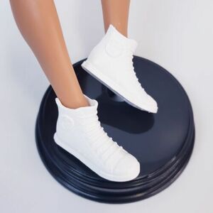 BARBIE Fashionistas KEN Doll BRIGHT WHITE HIGH TOPS Court SHOES Sneakers 海外 即決