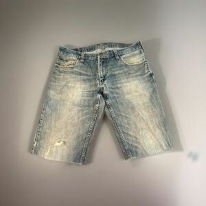 Levi's Men’s 514 Off Shorts Slim Fit Straight Size 34”Frayed Raw Hem (58) 海外 即決