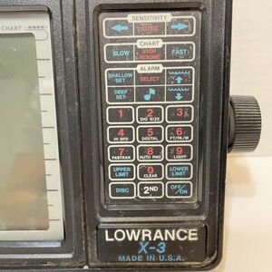 Vintage Lowrance X3 LCG Recorder Fish Finder Screen Unit Only Untested As Is 海外 即決