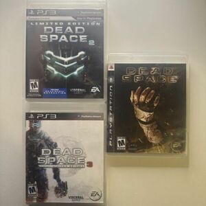 Dead Space 1 , 2 & 3 PS3 PlayStation 3 Lot Trilogy CIB Complete Clean 海外 即決