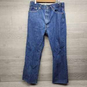 Vintage Levis 517 Denim Blue Jeans Bootcut Size 35x29 海外 即決