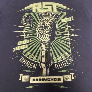 Rammstein Large Shirt VTG Rock Band Meine Ohren Augen Werden Merch Cotton Shirt 海外 即決