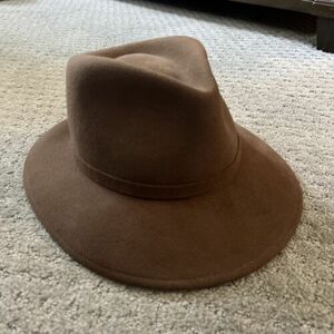 Vintage Bollman "The Natural" Outdoor Fedora Hat Size Large Tan 100% Wool Hat 海外 即決