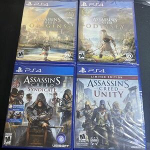 Assassin's Creed Odyssey, Valhalla, Unity, & Syndicate Brand New Sealed Lot 海外 即決