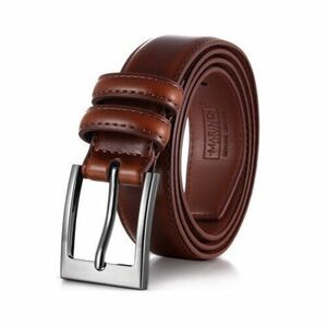 NWT Mio Marino Men's Classy Buckle Belt Tan Leather Size 30 $30 L022 海外 即決