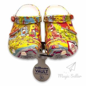 2022 Disney 50th Anniversary Vault Collection Parks Map Crocs M7 W9 IN HAND 海外 即決