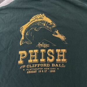 Rare Vintage 90s Phish At The Clifford Ball Green Shirt Size XL - Double Sided 海外 即決