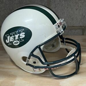 New York Jets NFL Full Size Riddell Helmet Vintage Football Large 海外 即決