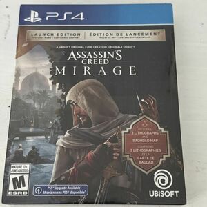 BRAND NEW SEALED PLAYSTATION 4 PS4 ASSASSINS CREED MIRAGE LAUNCH EDITION PS5 USE 海外 即決