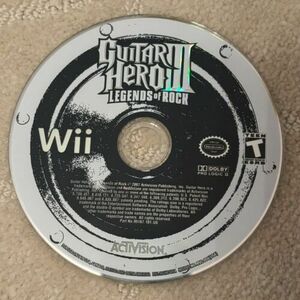 Guitar Hero III 3: Legends Of Rock (Wii, 2007) *Great Condition* Tested 海外 即決