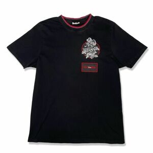 VTG Dior T Shirt Large Black Red Roses Floral J'adore Mens 90s Embroidered 海外 即決