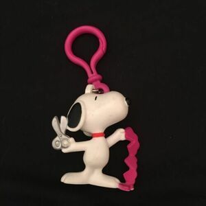 Vintage Peanuts PVC action figure Snoopy Valentine keychain C2 海外 即決