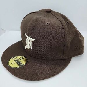 NEW ERA x Fear of God Essential 59Fifty Fitted Brown 7-3/8 Cap Hat 海外 即決