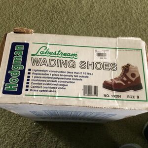 Hodgman LakeStream Fly Fishing Wading Boots Felt Soles 19204 Men's Size US 9 Nos 海外 即決