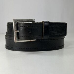Timberland Black Genuine Leather Work Belt - Men's Size 34 海外 即決