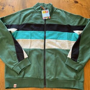 New LEGO X Target Men's Track Jacket Zip Up Green Size Medium NWT Color Block 海外 即決