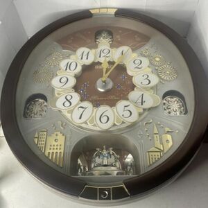 Seiko Wall Clock Melodies in Motion Crystal 18x15" Model MS-XM554-1 24 Melodies 海外 即決