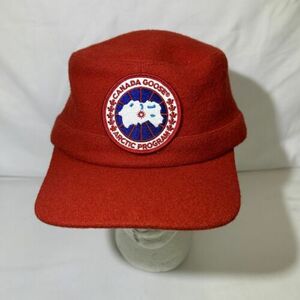 Canada Goose Authentic Unisex Wool Blend Hat Red Cap One Size Fits Most RARE 海外 即決