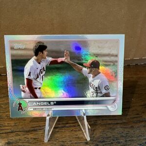 2022 Topps Angels 大谷翔平 Mike Trout Angels Team Card Rainbow Foil #159 海外 即決