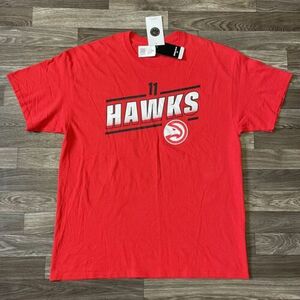 NBA Atlanta Hawks Trae Young Shirt Men’s XL Red Crew Neck #11 Short Sleeve NWT 海外 即決