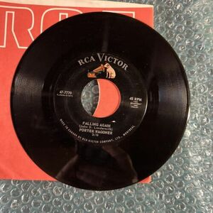 Porter Wagoner and old log cabin for sale/falling again RCA Victor, 45 an 海外 即決