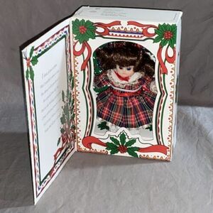 Marie Osmond Greeting Card Porcelain Dolls Christmas 1993 Ltd Ed Knickerbocker 海外 即決