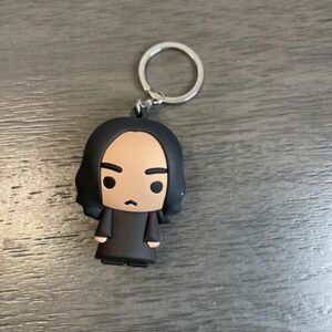 Harry Potter Key Ring Rubber Chibi Snape 2in Rogue Keychain 海外 即決