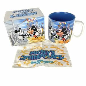 Mickey’s 60th Birthday Mug With Rare Napkin From Birthdayland 1988 海外 即決