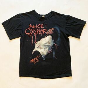 Alice Cooper Psycho Drama 2007 Tour Graphic Double Sided T-Shirt Medium Anvil 海外 即決