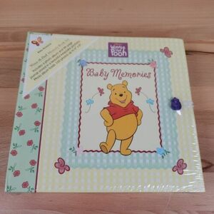 Winnie the Pooh Memory Book Set Baby Memories Photo Album Journal Disney NEW 海外 即決