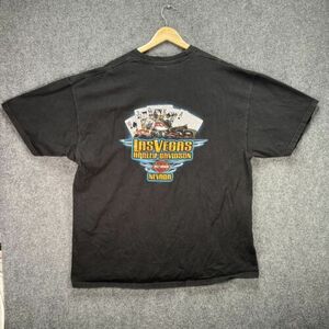 Vintage Harley Davidson Shirt Mens 2XL Black Biker Spellout Grunge Thunder Y2K 海外 即決