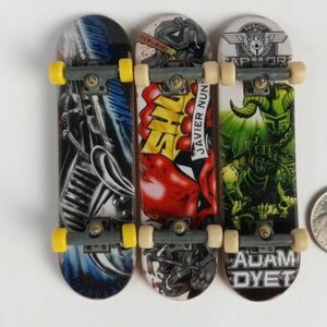Tech Deck Lot Of 3 FingerBoards Toy Mini Skateboard Used 海外 即決