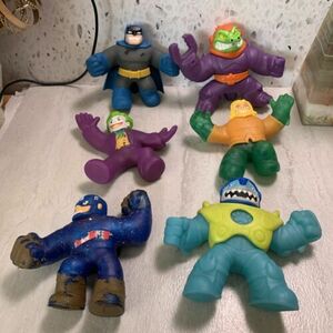 Goo Jit Zu Lot of 5 Figures And A Bonus Captain America 海外 即決