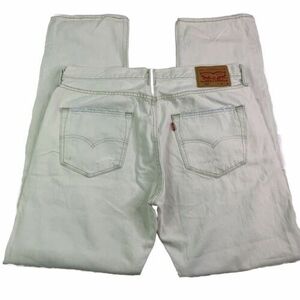 Levi Strauss & Co Mens 501 Distressed Denim Light White Blue Jeans Size 34 X 32 海外 即決