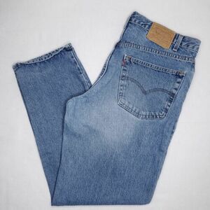 Vintage Levi's 550 Relaxed Fit Jeans Mens Size 38x32* Medium Blue Classic Denim 海外 即決