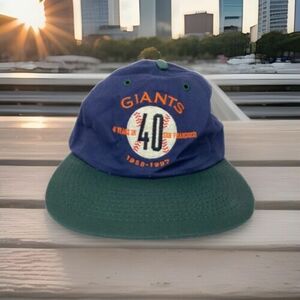 VTG San Francisco Giants Snapback Hat Cap JCPenney Promo Blue & Green EUC за границей быстрое решение 