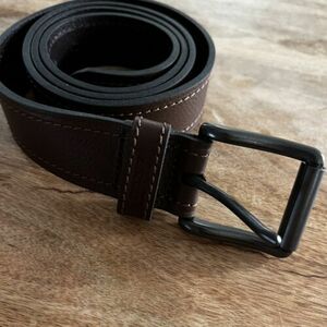 Dickies Mens Leather Belt Dark Brown Size 42 海外 即決