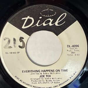 Joe Tex You're Right, Ray Charles, Everything Happens On 時間 / 45 Dial DL-4096 海外 即決