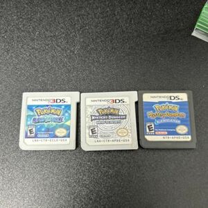 3 Pokemon Lot DS/3DS Games Used Great Condition Ready to Ship! 海外 即決