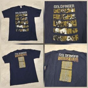 VTG Goldfinger 2008 Tour Mens L Large Punk Rock Band Music Concert Tee T Shirt 海外 即決